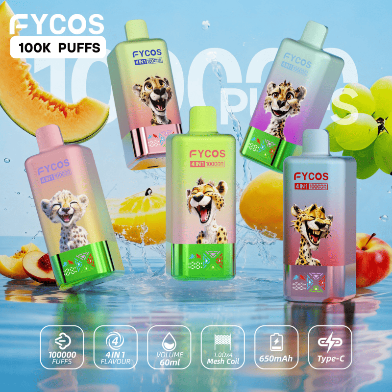 FYCOS 4 IN 1 100K 100000 Puffs Disposable Vape Pod FYCOS 4 IN 1 100K 100000 Puffs Disposable Vape Pod
