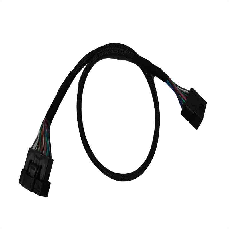 Assembled black OBD harness male to female Assembled black OBD harness male to female