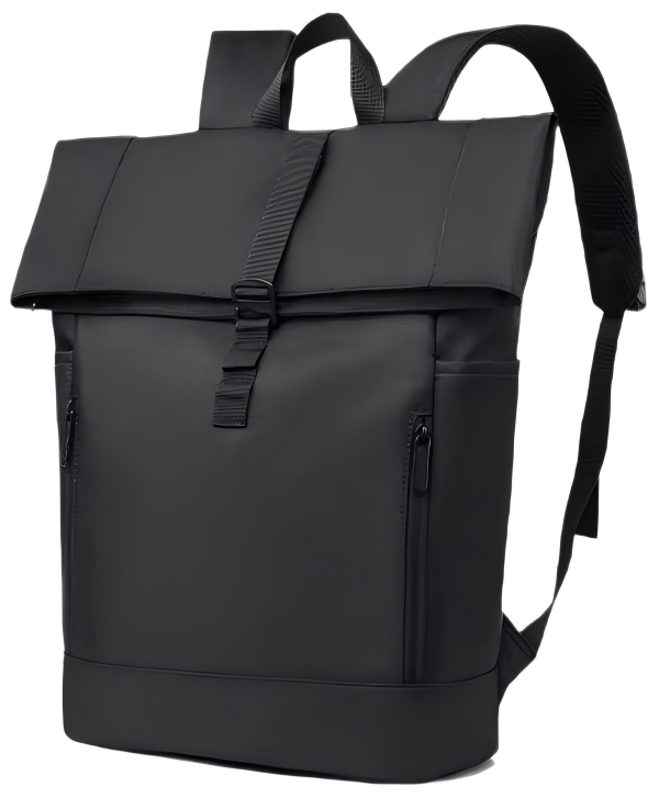 Durable roll-top laptop backpack for commuters Durable roll-top laptop backpack for commuters