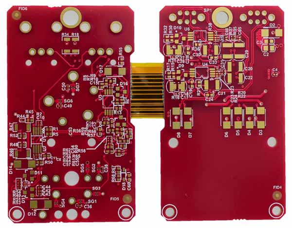 10-warstwowa zasłona kryta za pomocą sztywnej płytki PCB 10 Layer Buried Blind Via Rigid-flex PCB
