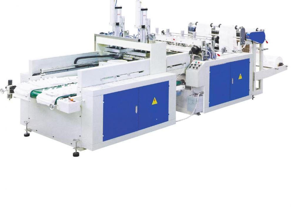 High speed T-shirt bag making machine High speed T-shirt bag making machine