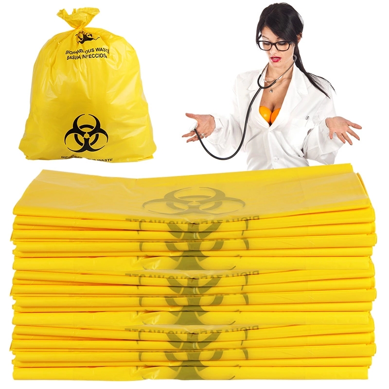 Disposable Custom Size Medical Biohazard Waste Bag