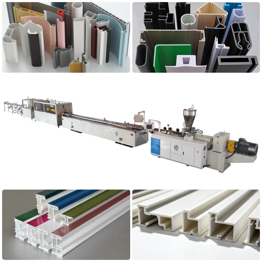 SJZ80 twin screw pvc profile extrusion line main products SJZ80 twin screw pvc profile extrusion line main products