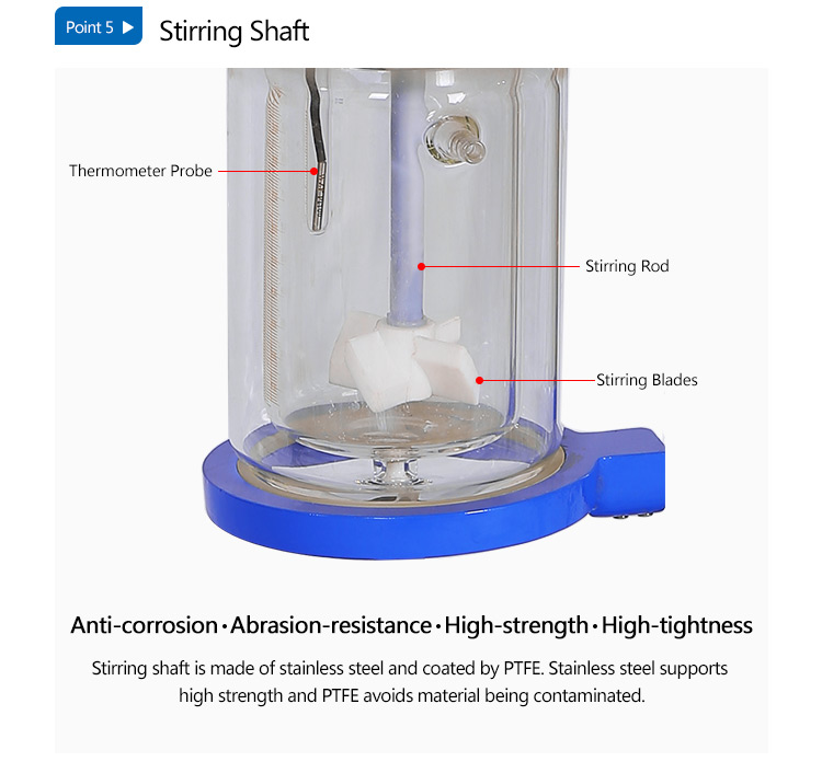 Mini Continuous Stirred Electric Heating Glass Reactor