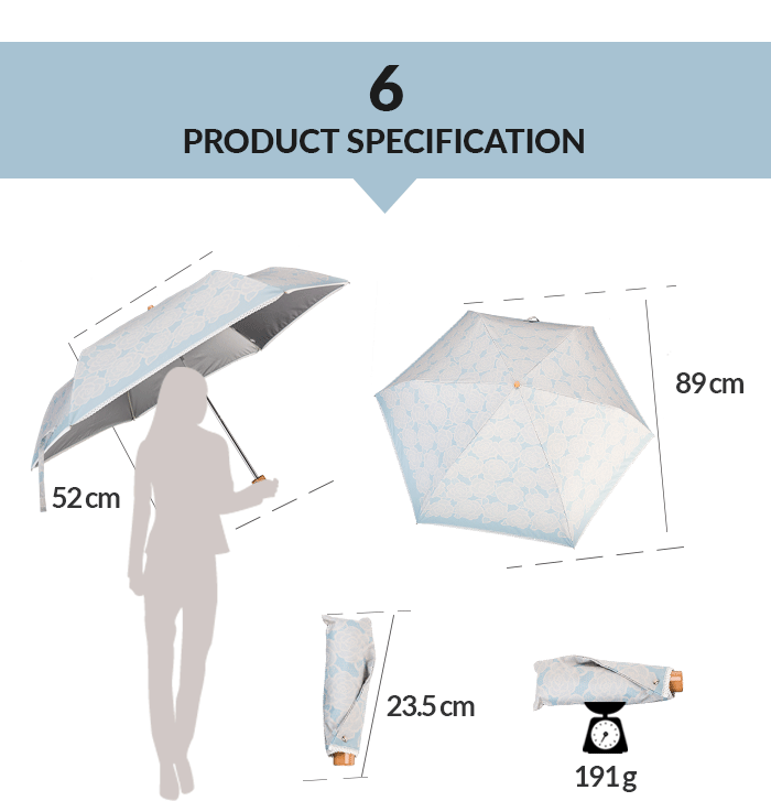 Lichtgewicht bedrukte Mini 3 opvouwbare paraplu Specificatie Lightweight Printed Mini 3 Folding Umbrella Specification