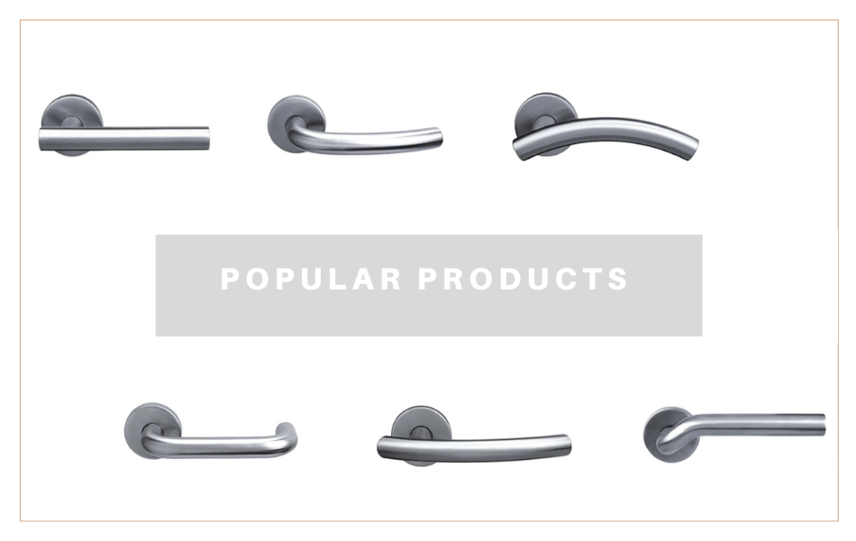 Stainless Steel Tube Door Lever Handles