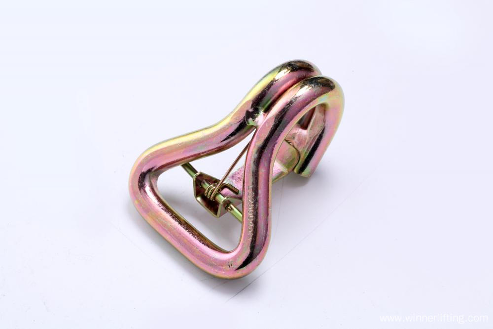 2 Inch Long Double J Hook With Safety Latch China Manufacturer