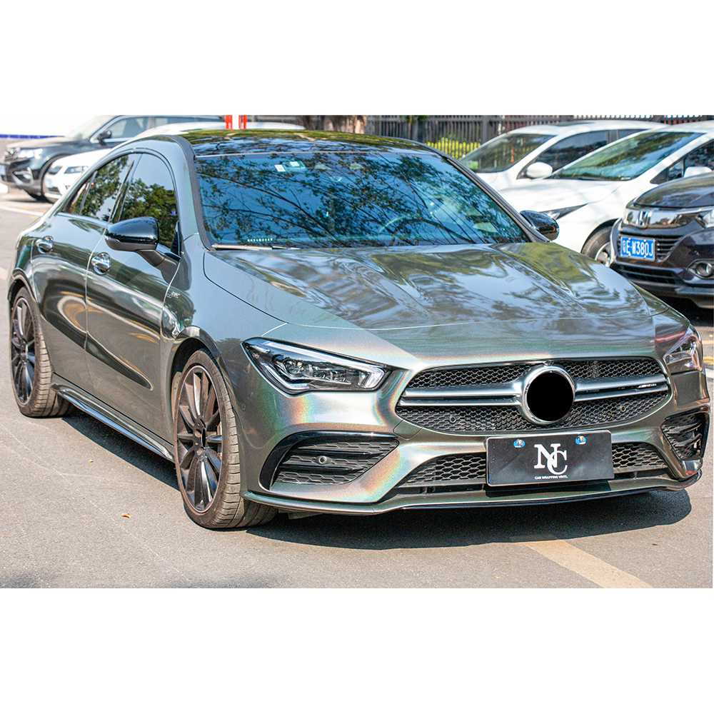 Iridecence laser Grey Auto Wrap Iridecence laser Grey Auto Wrap