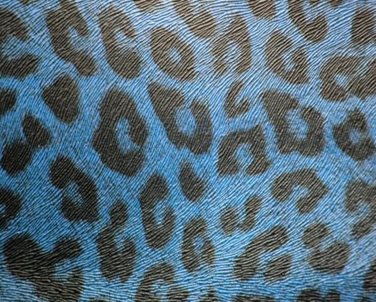 양각 마우스 및 표범 무늬 PU 가죽 Embossed mouse and leopard pattern PU leather