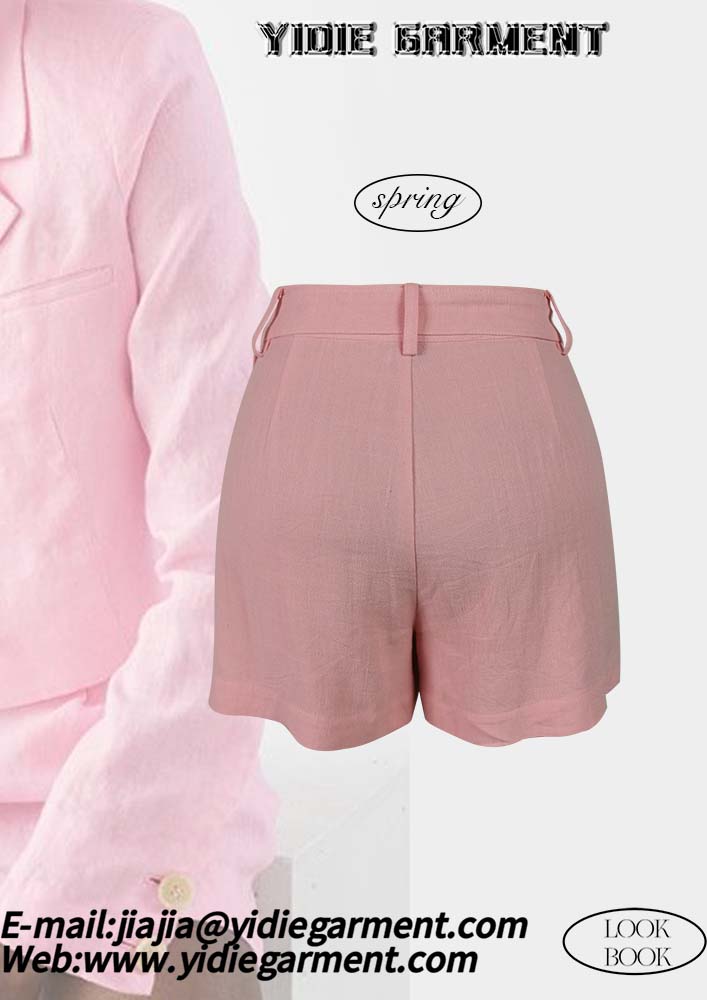 Belted Linen Pleat Shorts Belted Linen Pleat Shorts
