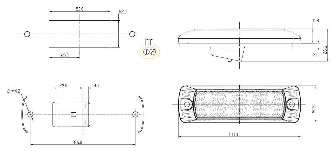 Luzes interiores da parede do diodo emissor de luz LED Wall Interior Lights