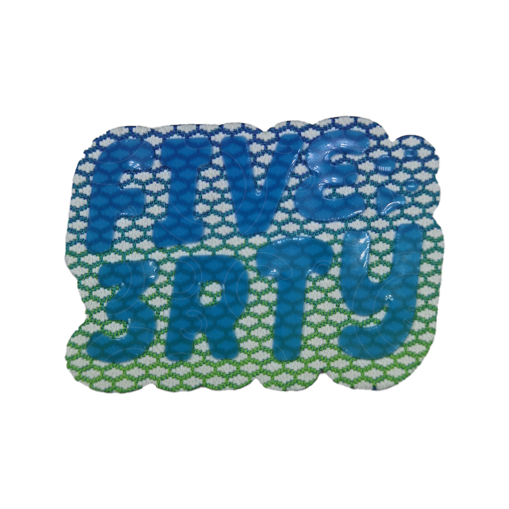 Shiny logo silicone prining label Shiny logo silicone prining label