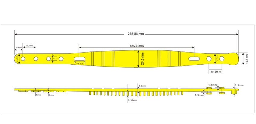 ขนาด UHF_Wristband UHF_Wristband size