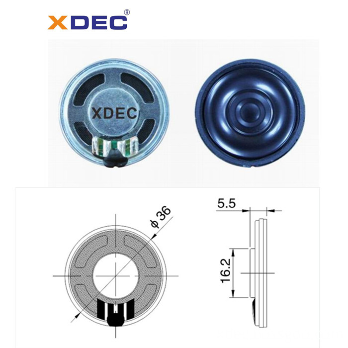 36mM 50OHM 0.25w mylar speaker for smoke detector 36mM 50OHM 0.25w mylar speaker for smoke detector