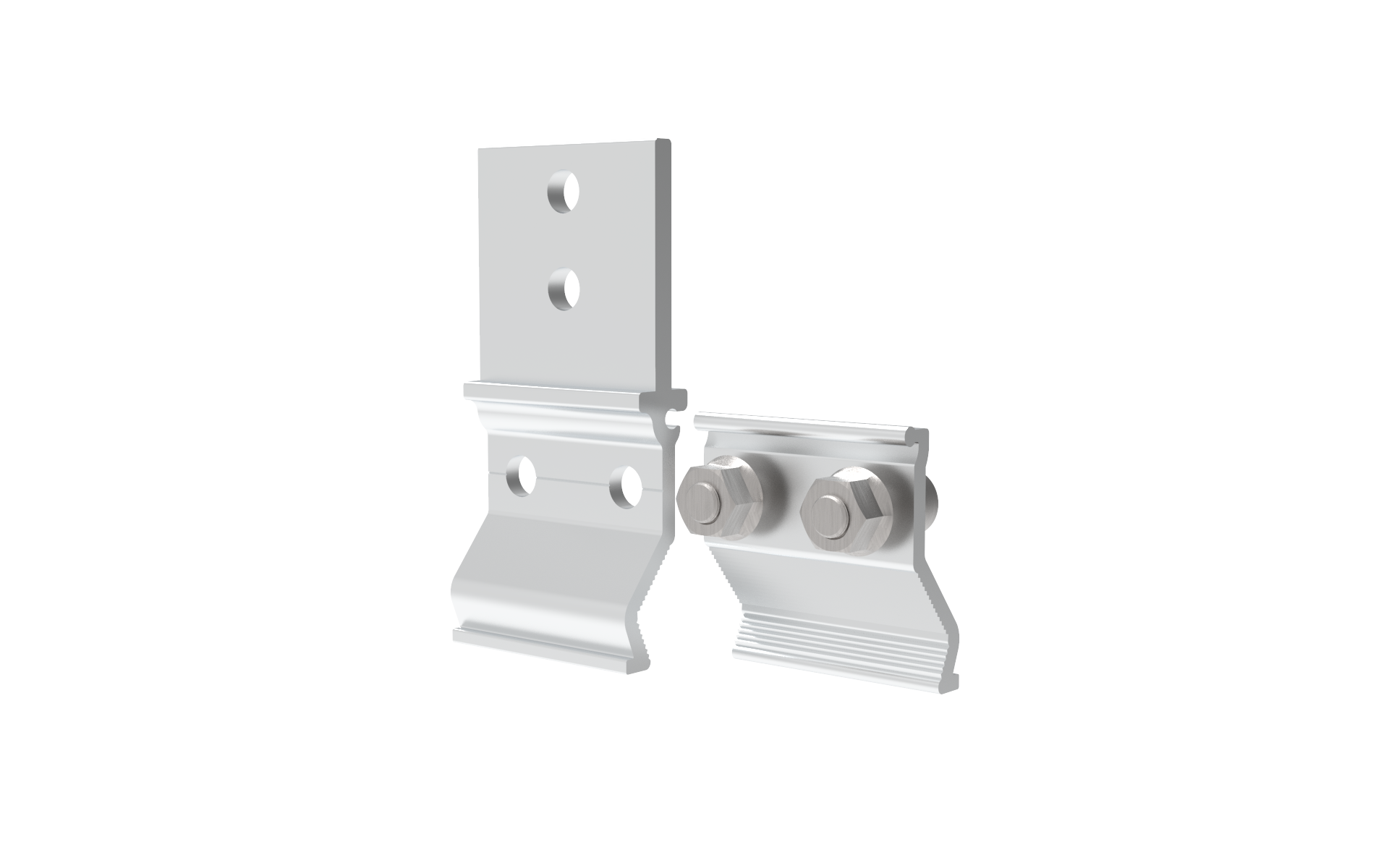Extended Version Straight Roof Aluminum Clamp Extended Version Straight Roof Aluminum Clamp