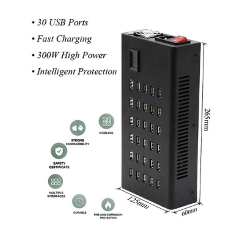 30-Port USB Charger Product Specifications 30-Port USB Charger Product Specifications