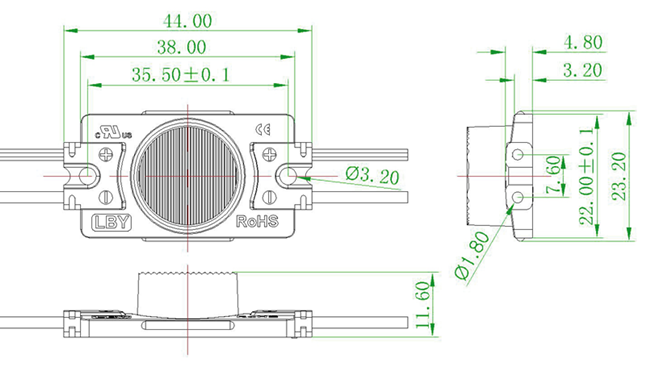 Light box LED module 1.32W