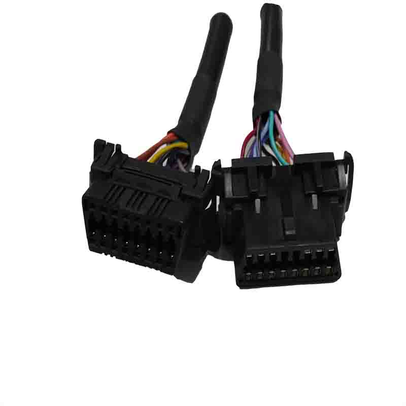 OBDII 16P Male Connector for Dual Female Connectors OBDII 16P Male Connector for Dual Female Connectors