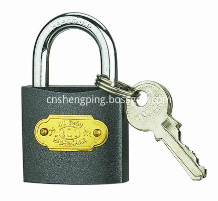 COLOUR IRON PADLOCK-BLACK-400