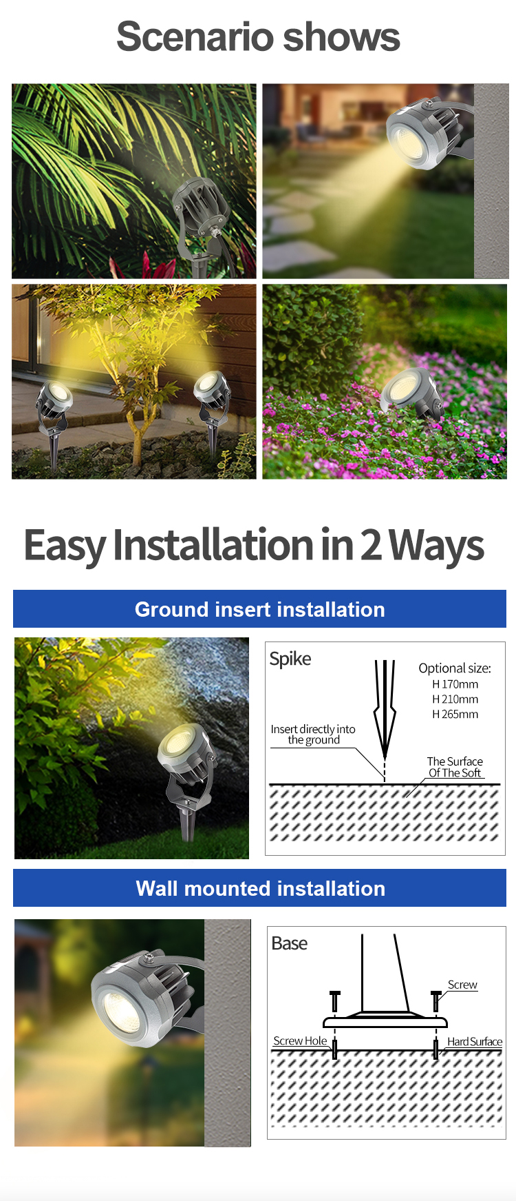 LED Garden Spike Light for Landscape LED Garden Spike Light for Landscape
