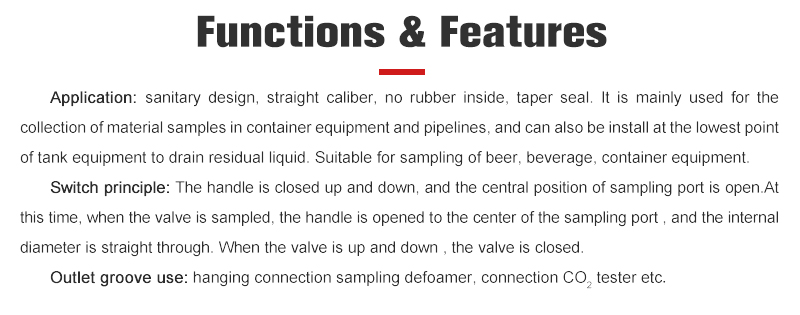 Spiral Type Sampling Valve Spiral Type Sampling Valve