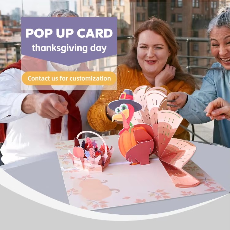 3D Thanksgiving turkey pop up card 3D Thanksgiving turkey pop up card