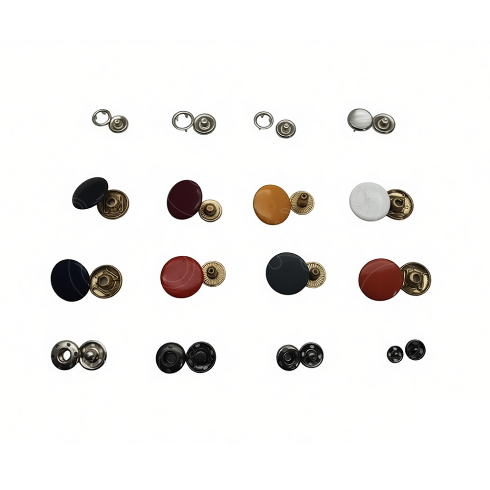 Multi-color snap fastener for garment Multi-color snap fastener for garment