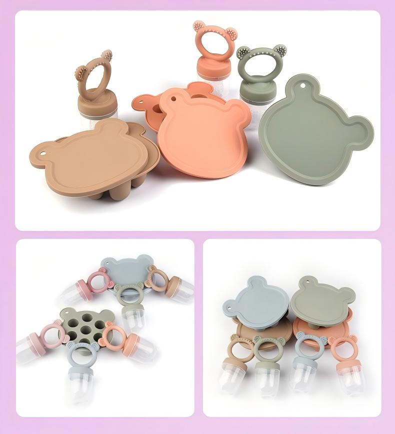 silicone food feeder ice tray MFZ-E023 silicone food feeder ice tray MFZ-E023