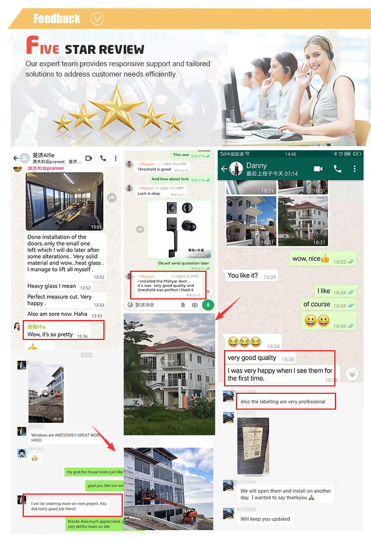 Global project cases and customer five-star reviews