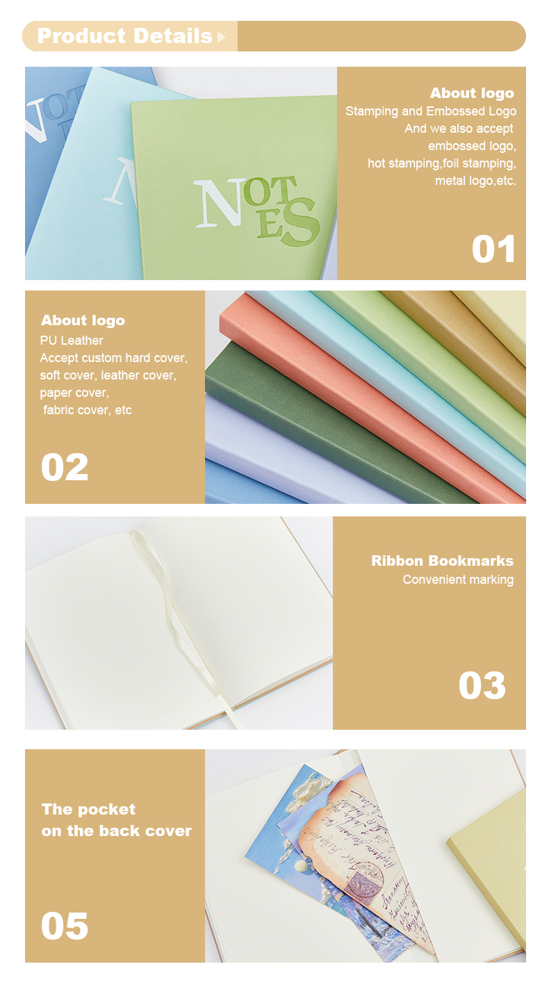 Pu sewing binding notebook letter logo10 Pu sewing binding notebook letter logo10