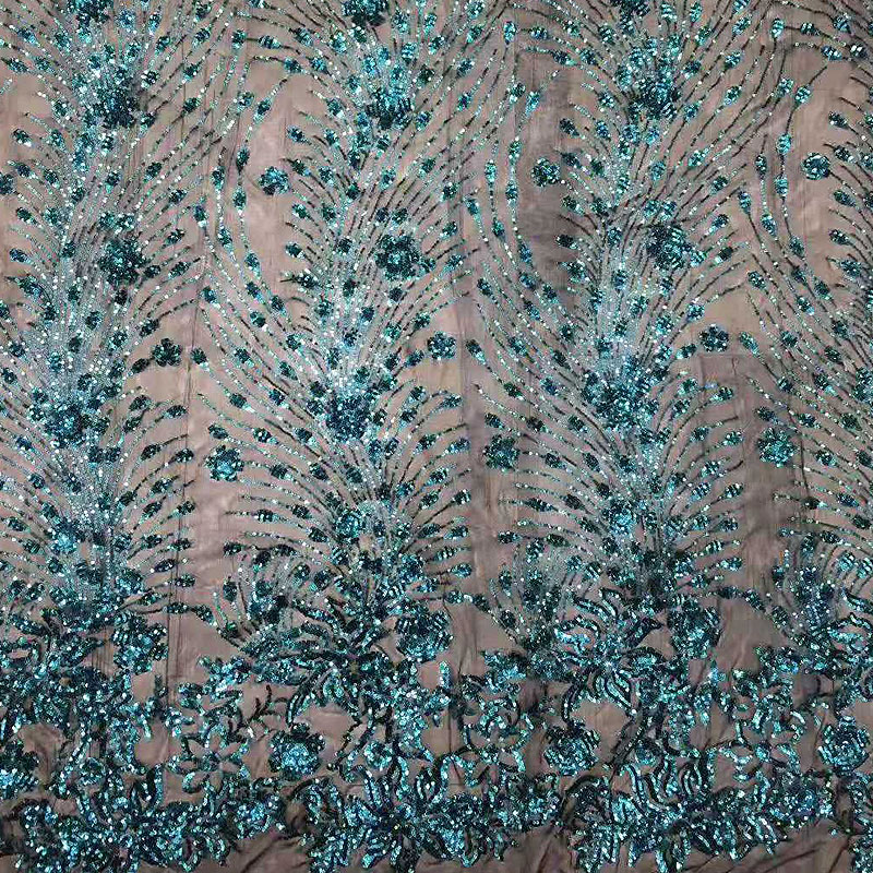 Кружевная ткань с металлической блестящей сеткой и вышивкой Metallic Glitter Mesh Embroidery Lace Fabric