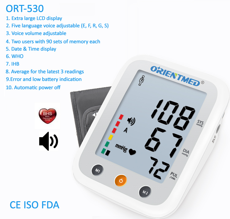 ORIENTMED-530-dettagli-di-blood-pressure-Monitor ORIENTMED-530-Details-of-blood-pressure-monitor