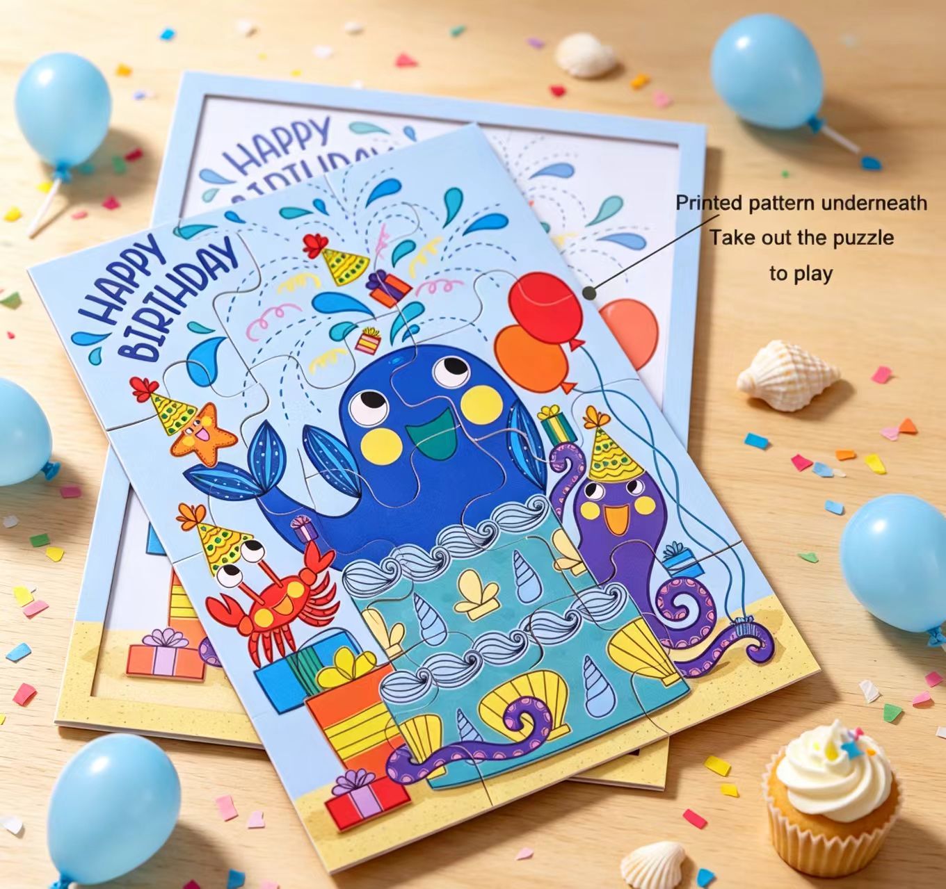 Interesting puzzles greeting card Interesting puzzles greeting card