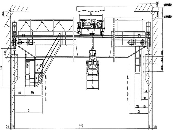 overhead Grab Crane 