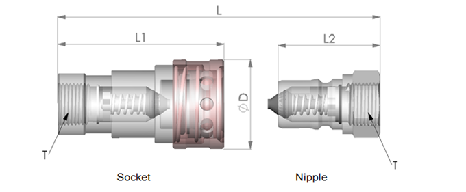 Raccord rapide série ZFJ2.3.6-4000 ZFJ2.3.6-4000 series quick coupling