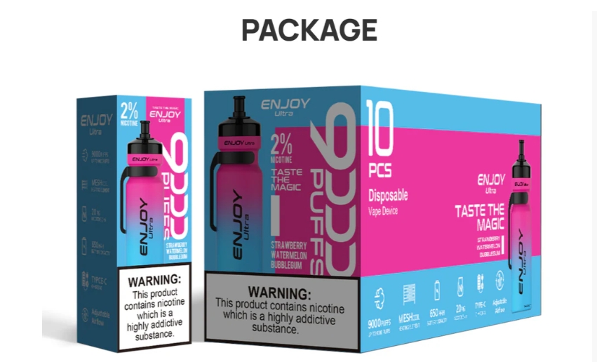 Enjoy Vape 9000 Puffs Pack Png