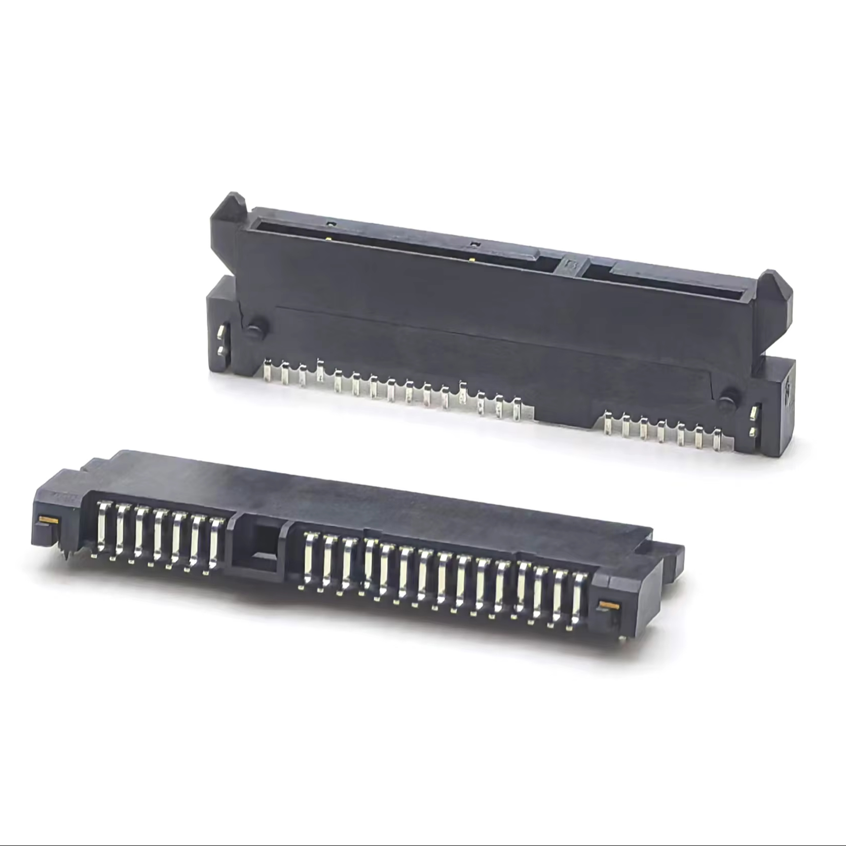 SATA Female 7+15P Plug H3.5 SMT with harpoon Plate-type 22P SATA Female 7+15P Plug H3.5 SMT with harpoon Plate-type 22P