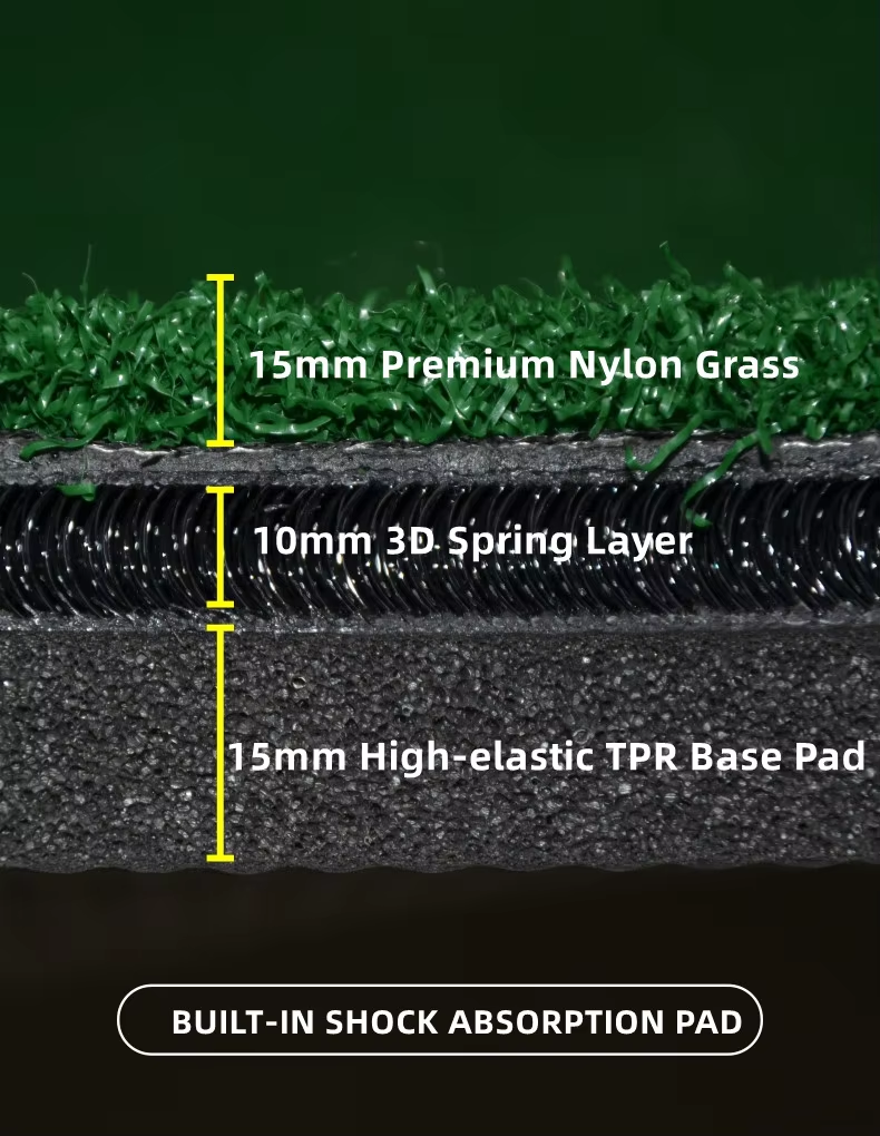 3D Double Layer Thicken Golf Teaching Practice Hitting Mat for Driving Range and Golf Training1 3D Double Layer Thicken Golf Teaching Practice Hitting Mat for Driving Range and Golf Training1