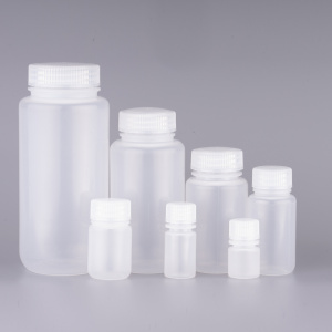 Clear Plastic Reagent Bottle with Wide Mouth
