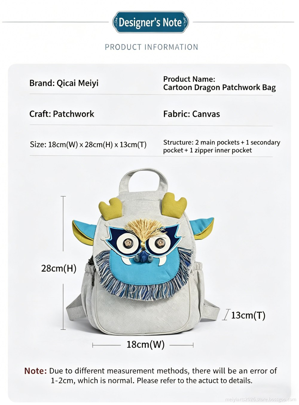 Ethnic Owl Canvas Backpack Ethnic Owl Canvas Backpack