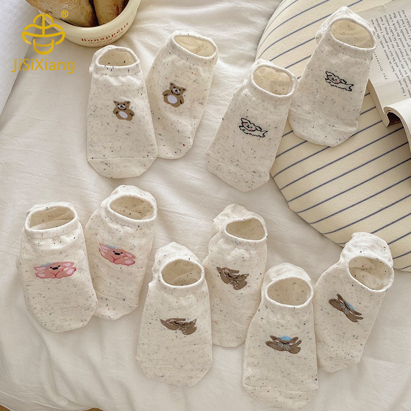 Dot yarn short socks Dot yarn short socks
