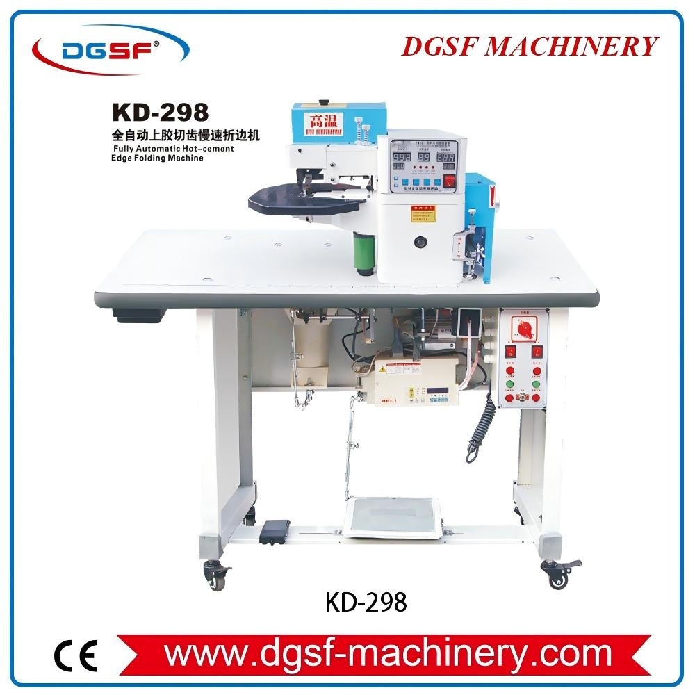 KD-298 Fully Automatic Hot-cement Edge Folding Machine (1) KD-298 Fully Automatic Hot-cement Edge Folding Machine (1)