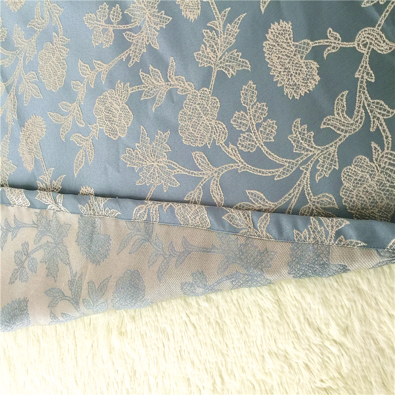 New Types of Ready Made Window Curtain GF029 Water Blue