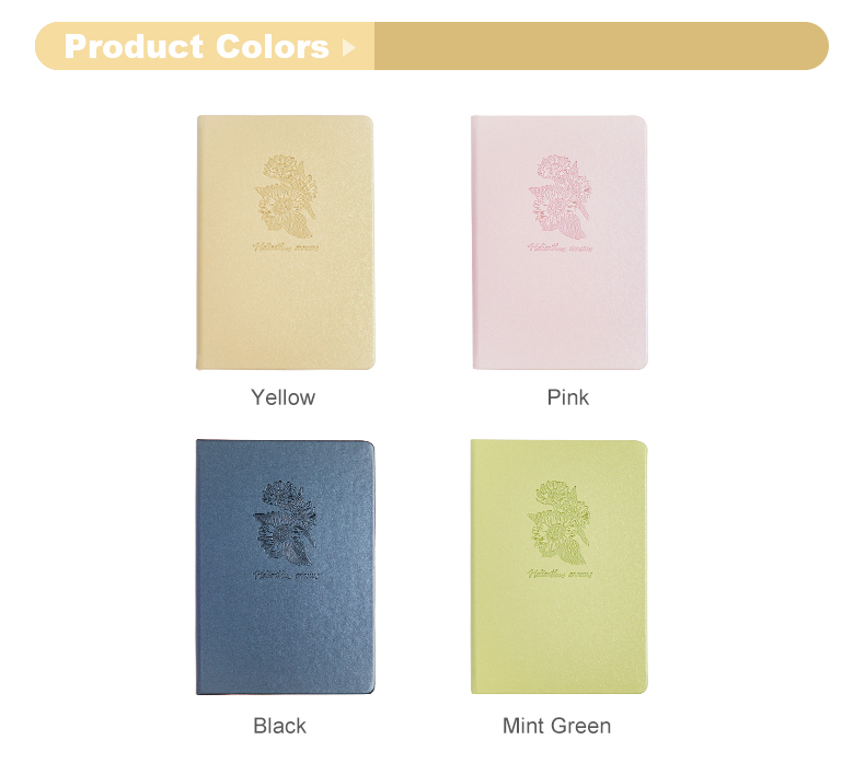 Pu hardcover stamping flower notebook15 Pu hardcover stamping flower notebook15