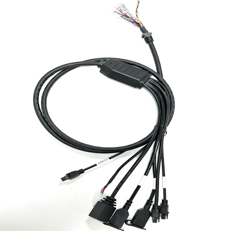 VT-7 Multi-Branch Bracket Wiring Harness with USB RJ45 and Multi-Type Connectors VT-7 Multi-Branch Bracket Wiring Harness with USB RJ45 and Multi-Type Connectors
