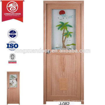 Wholesale Factory Custom Pvc Plastic Interior Toilet Door With Without Frosted Glass China Manufacturer