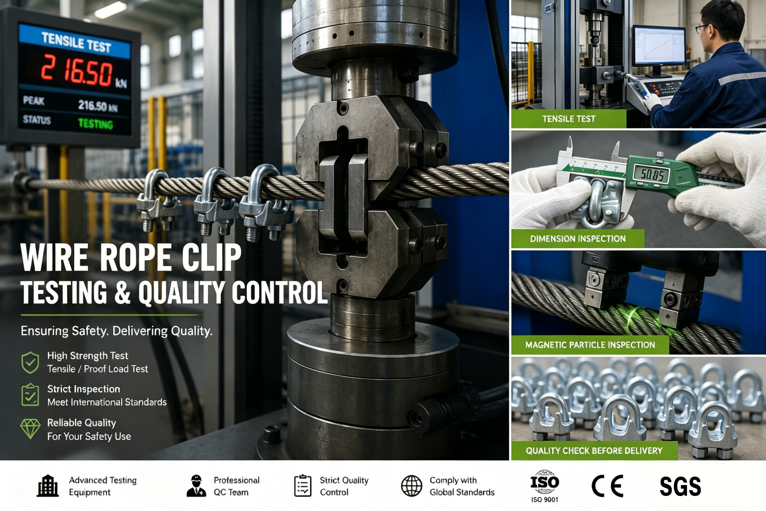 wire rope clip test wire rope clip test