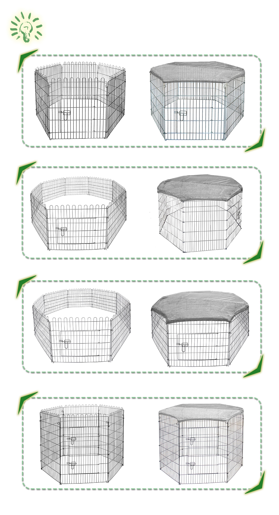 Haustier Laufstall und Lauf pet playpen and run
