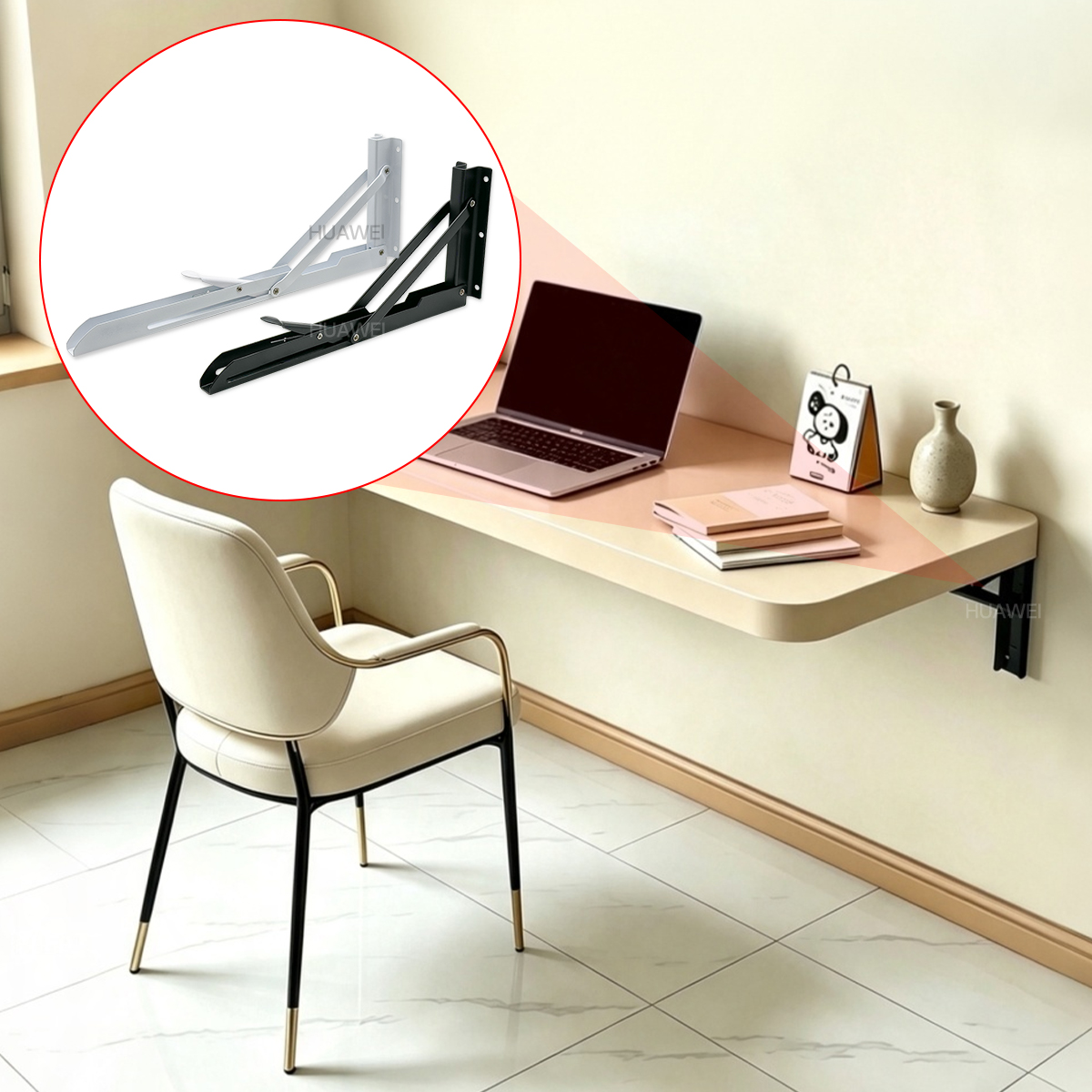 Triangular folding support- Triangular folding support-