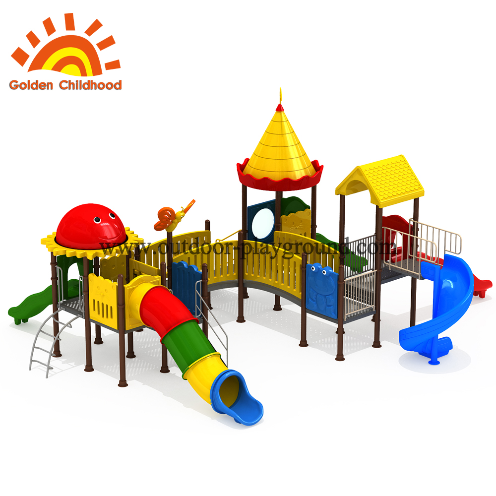 Double slide material for school playground